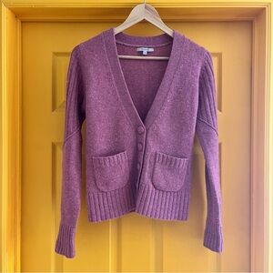 RW & Co Rose Wool Cardigan Sweater